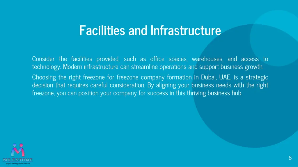 facilities and infrastructure