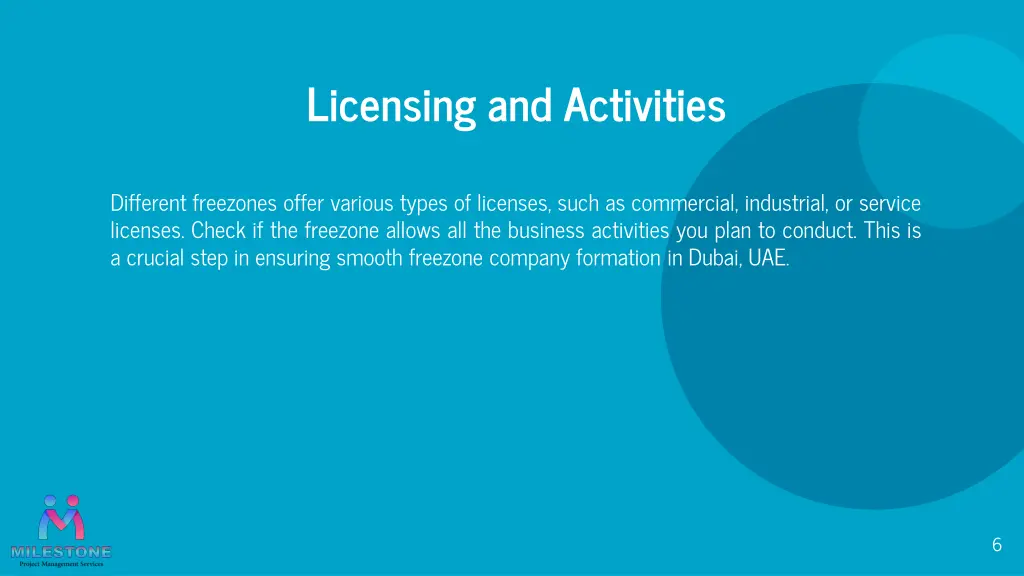 licensing and activities