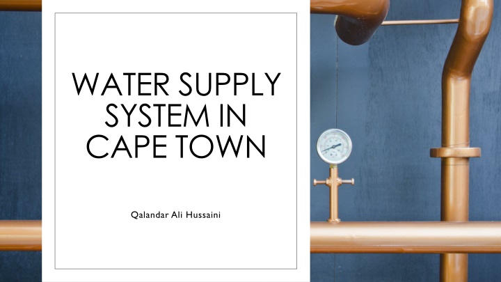 water supply system in cape town