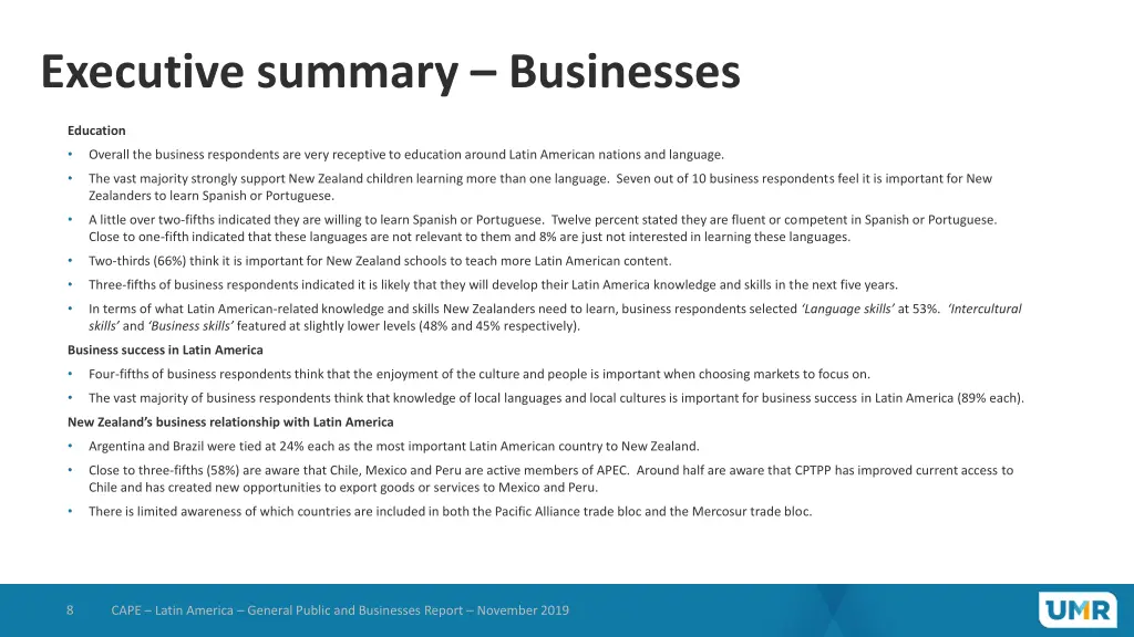 executive summary businesses 1