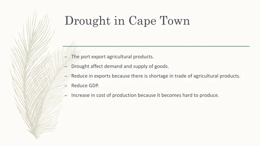 drought in cape town