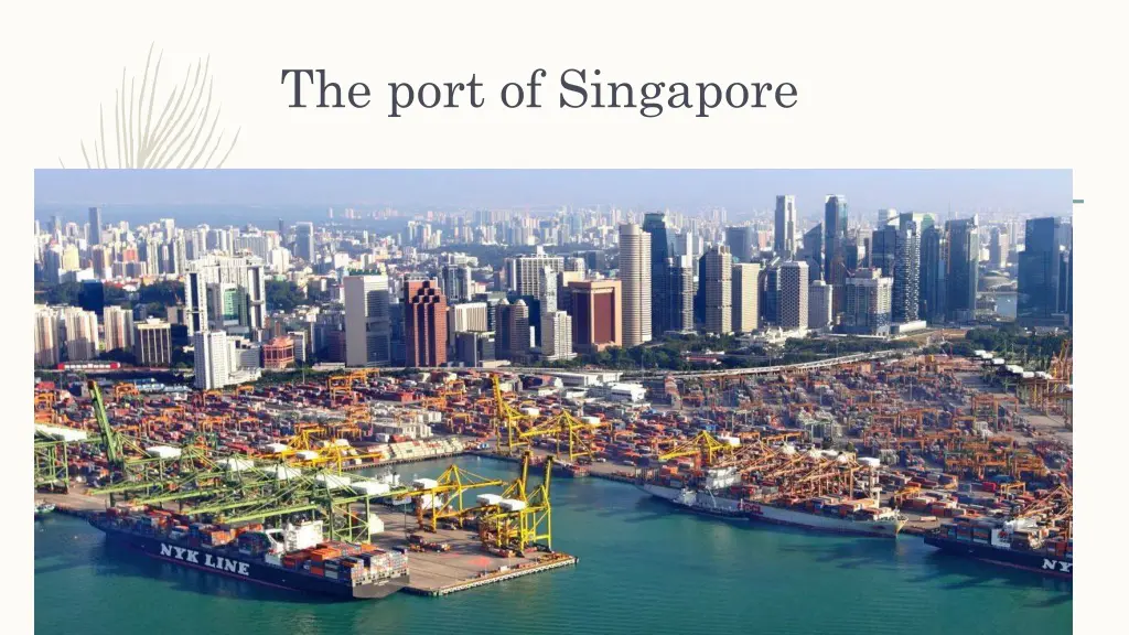 the port of singapore