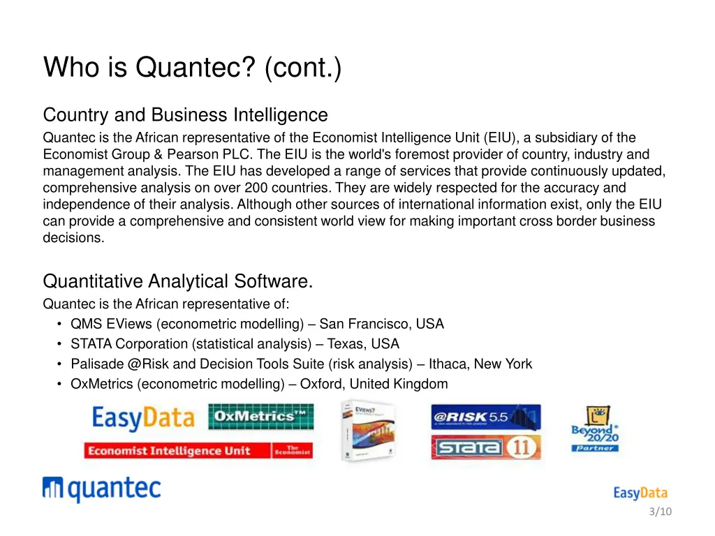 who is quantec cont