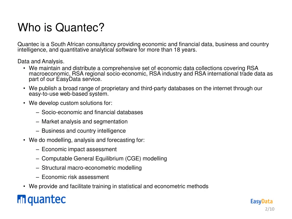 who is quantec