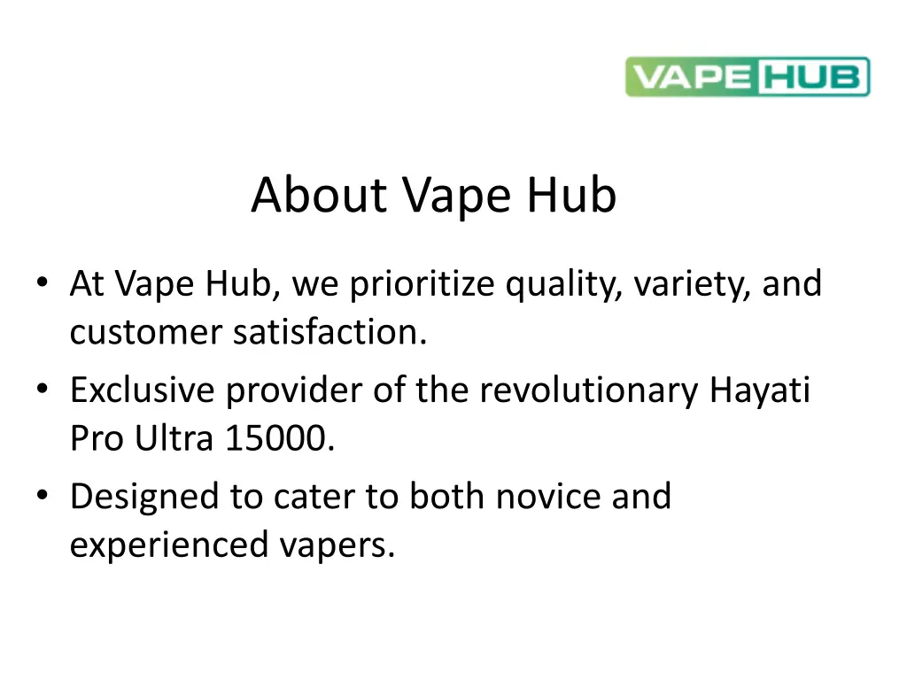 about vape hub