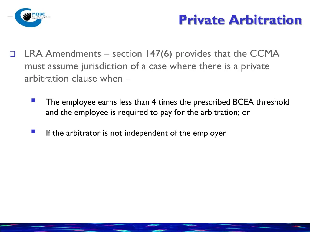 private arbitration