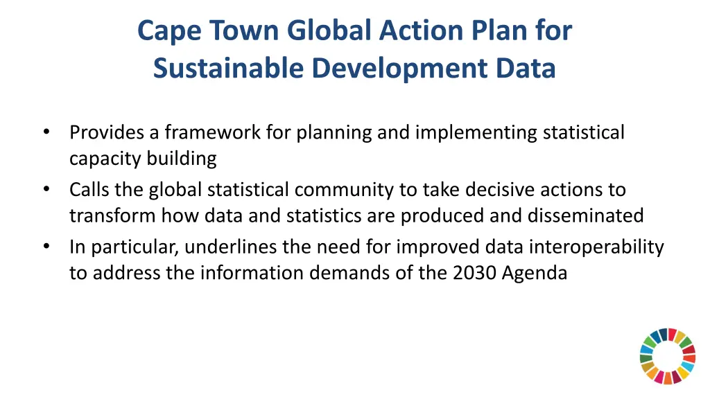 cape town global action plan for sustainable