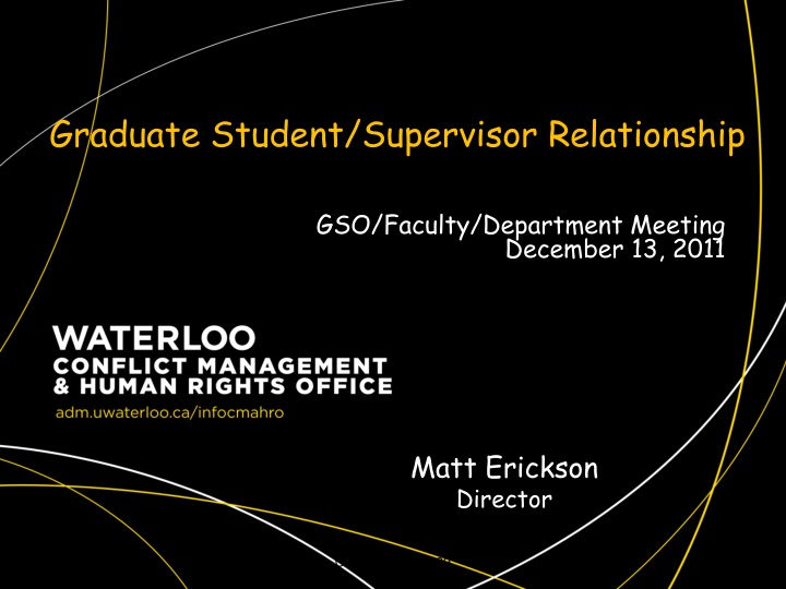 graduate student supervisor relationship