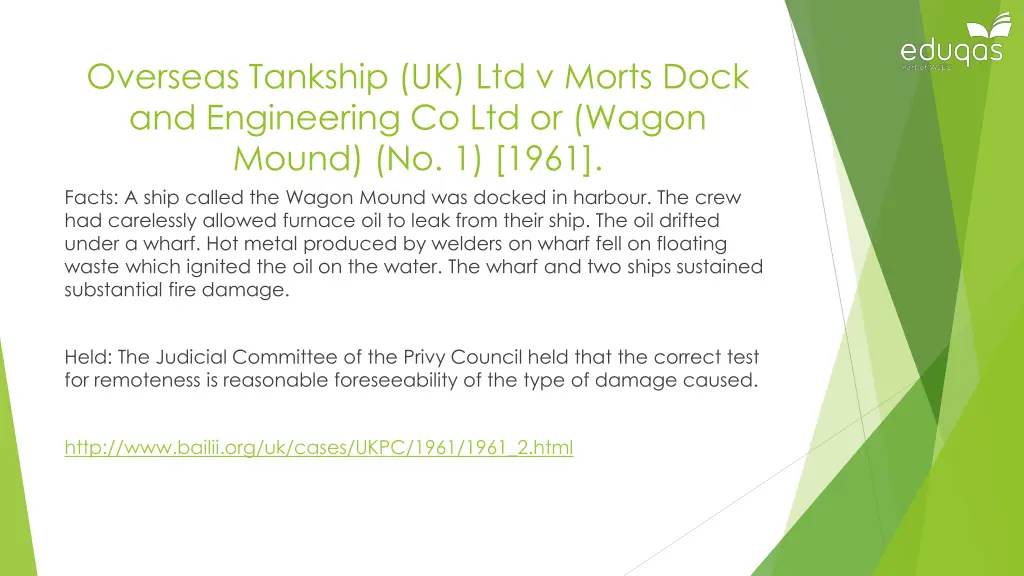 overseas tankship uk ltd v morts dock