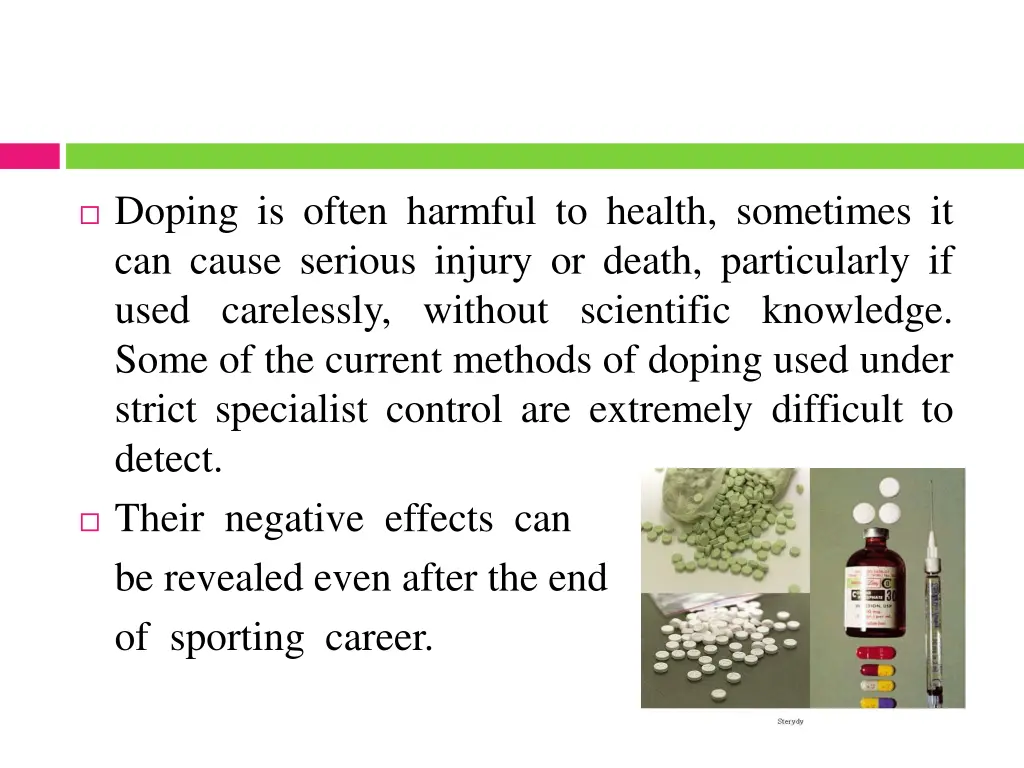 doping is often harmful to health sometimes