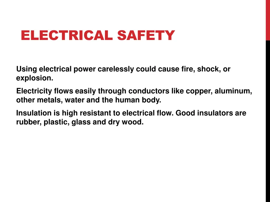 electrical safety