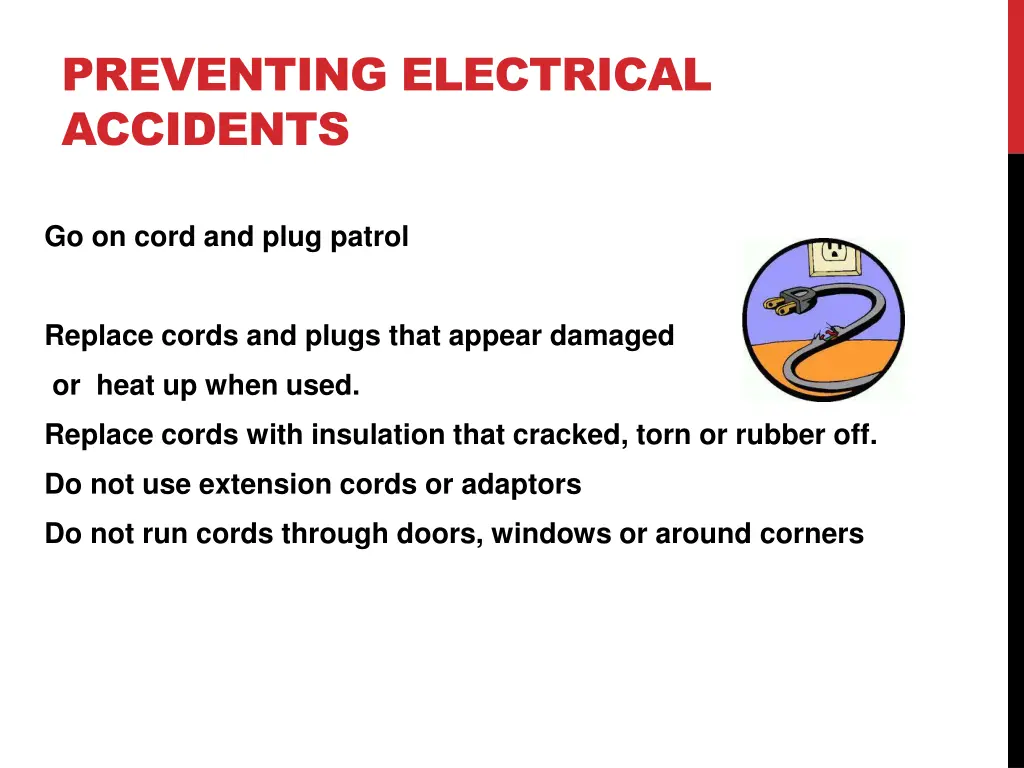 preventing electrical accidents