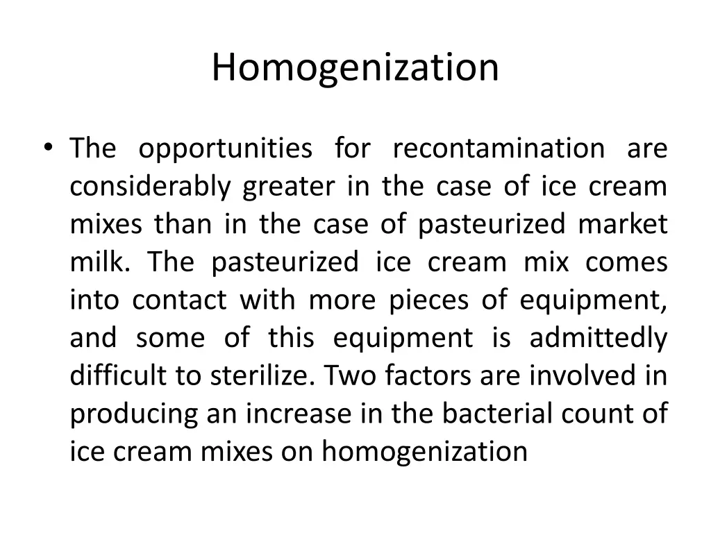 homogenization