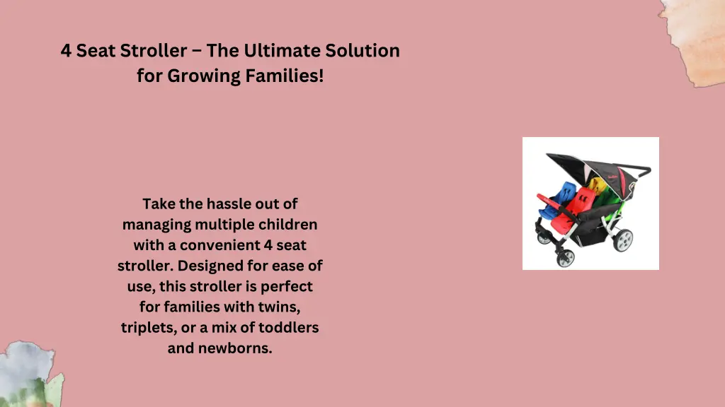 4 seat stroller the ultimate solution for growing