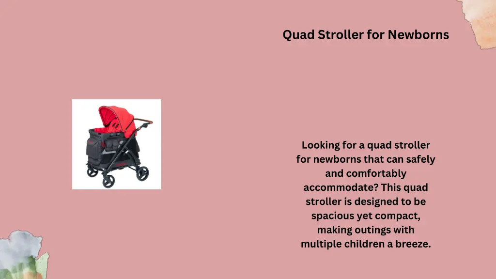 quad stroller for newborns