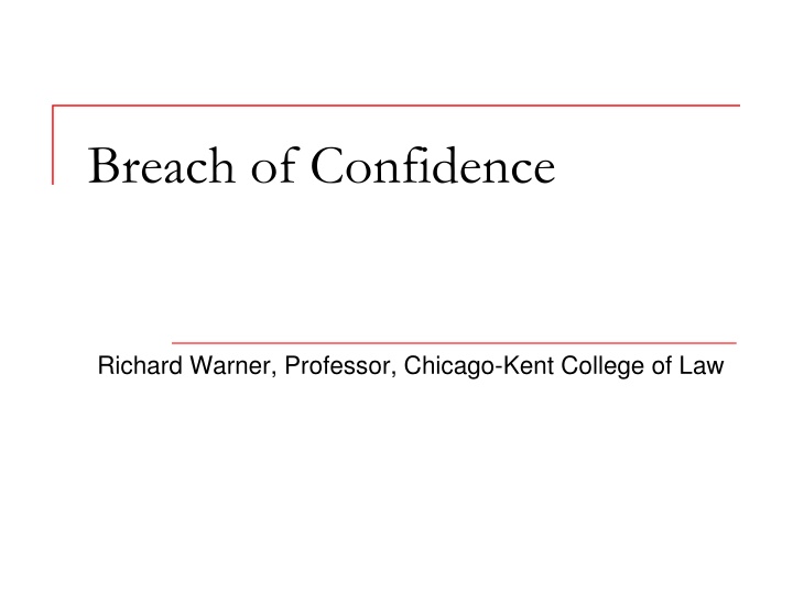 breach of confidence