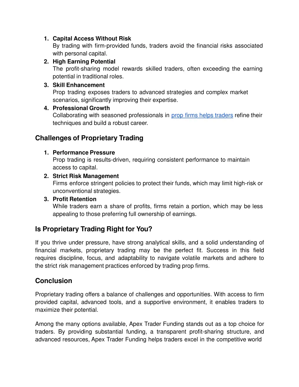 1 capital access without risk by trading with