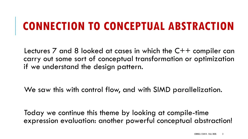 connection to conceptual abstraction