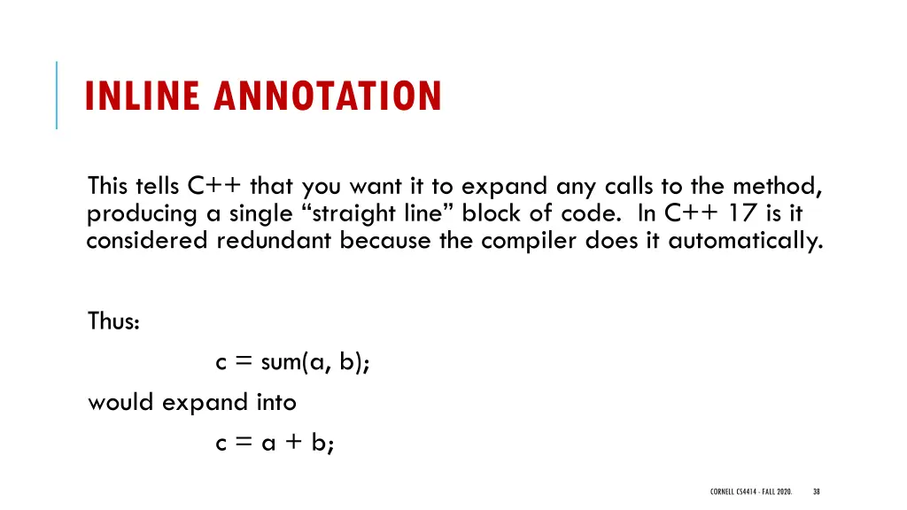 inline annotation