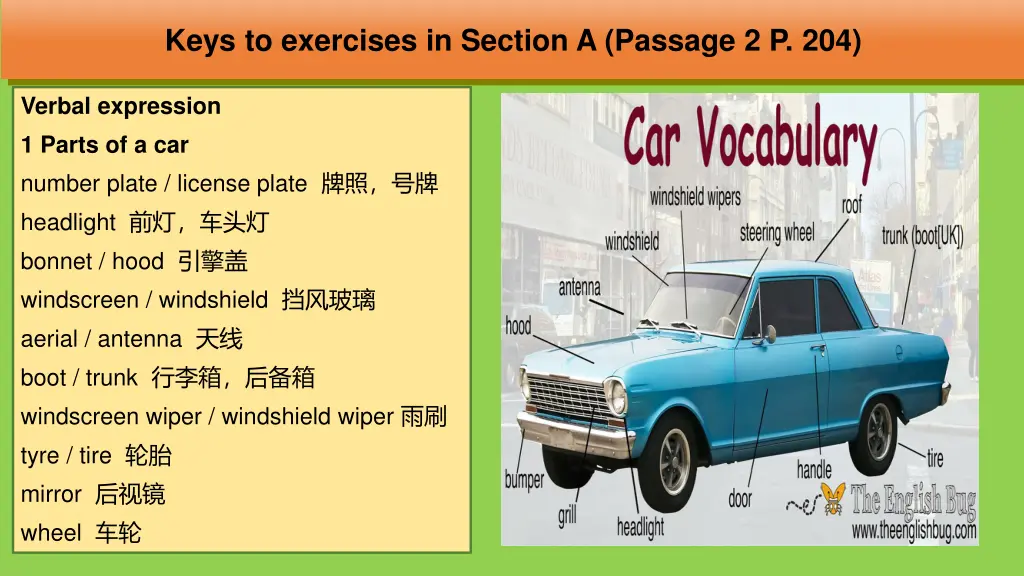 keys to exercises in section a passage 2 p 204 1