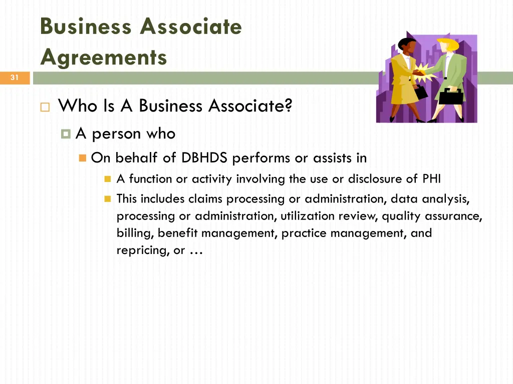 business associate agreements