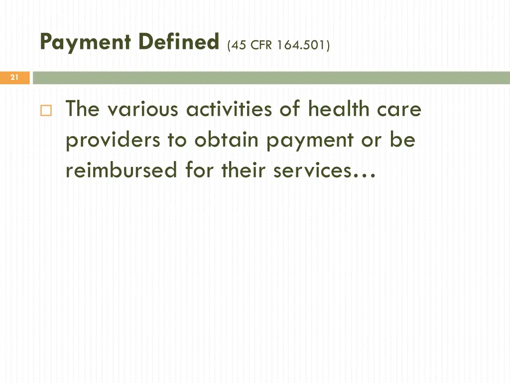 payment defined 45 cfr 164 501