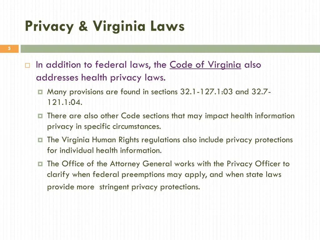 privacy virginia laws