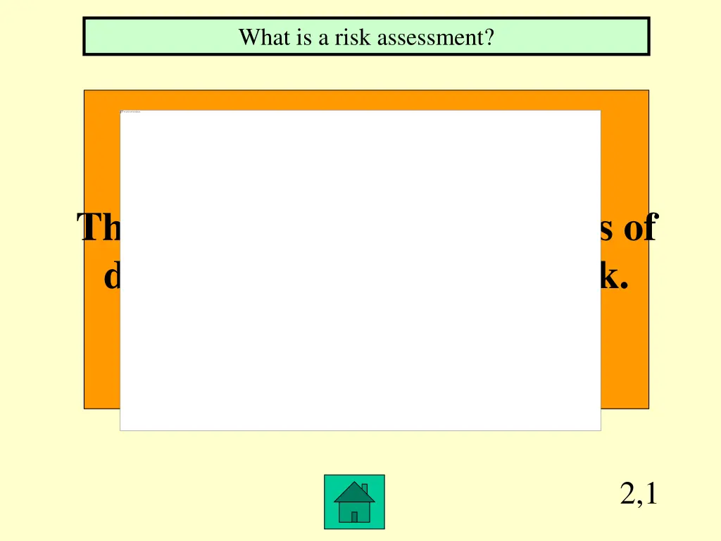 what is a risk assessment