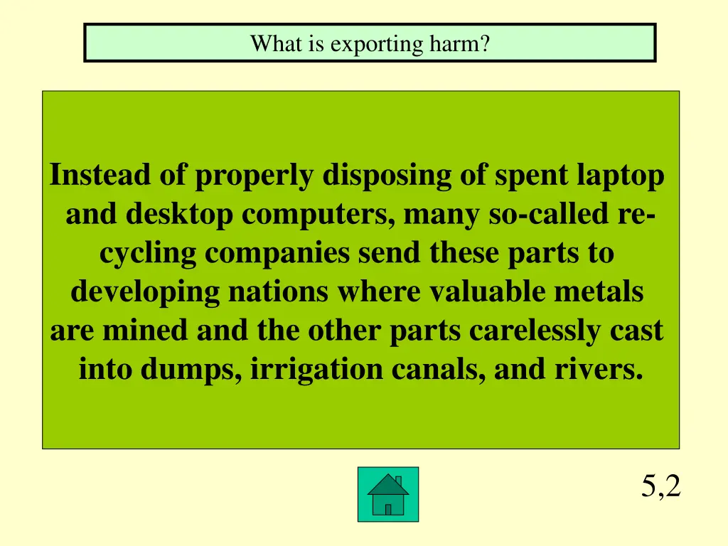 what is exporting harm