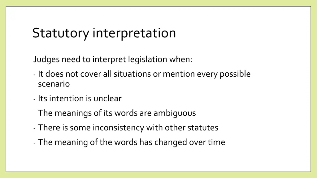 statutory interpretation 2