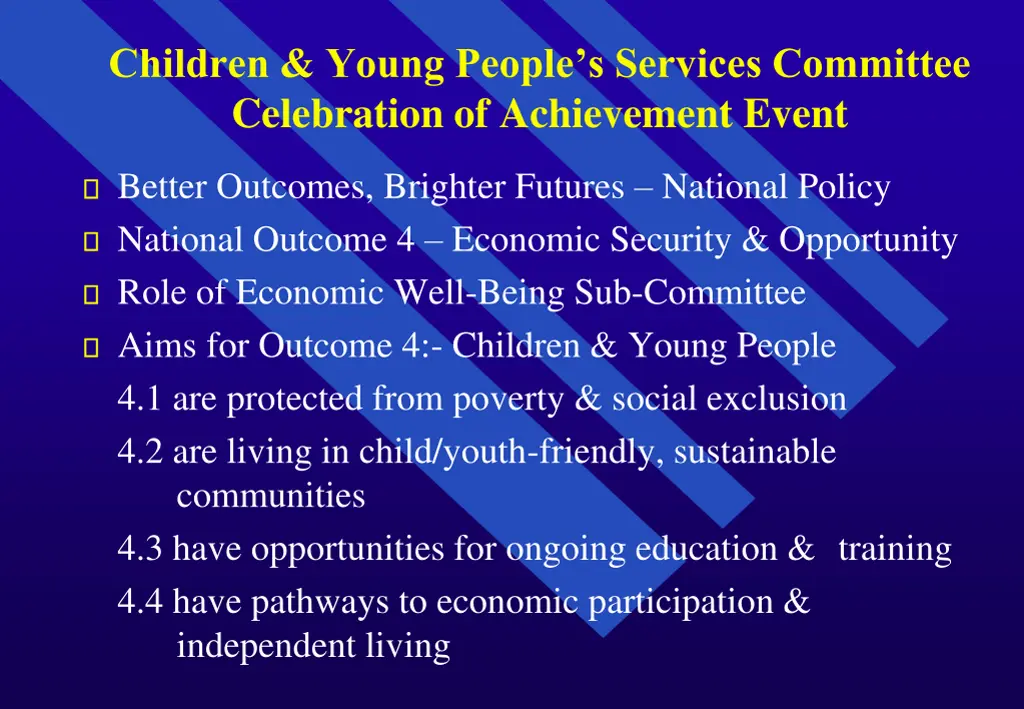 children young people s services committee 1