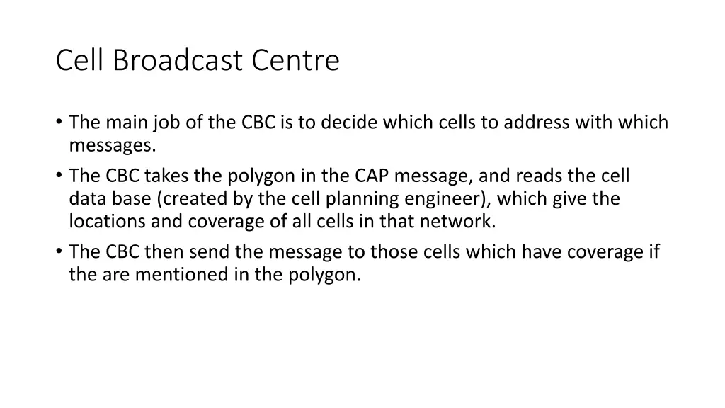 cell broadcast centre 1