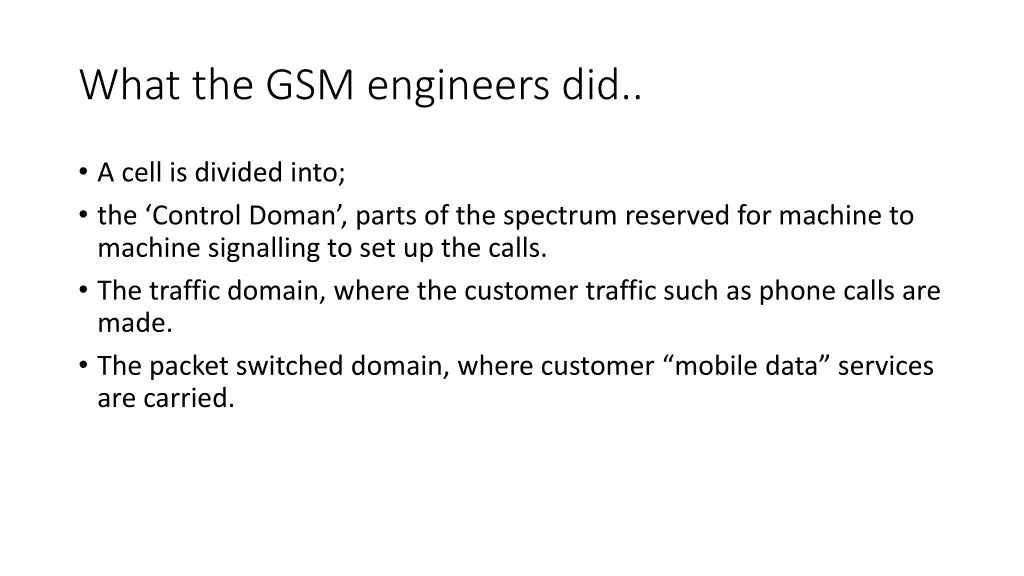 what the gsm engineers did 1