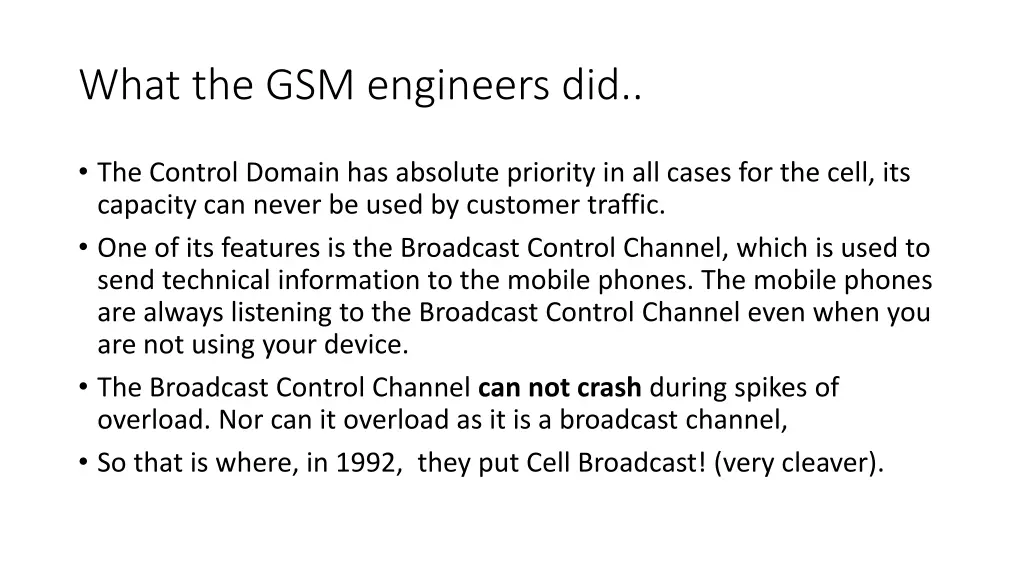 what the gsm engineers did 2