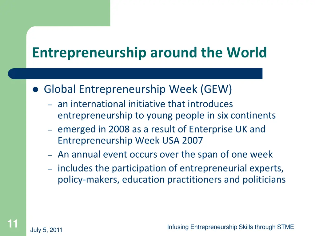 entrepreneurship around the world