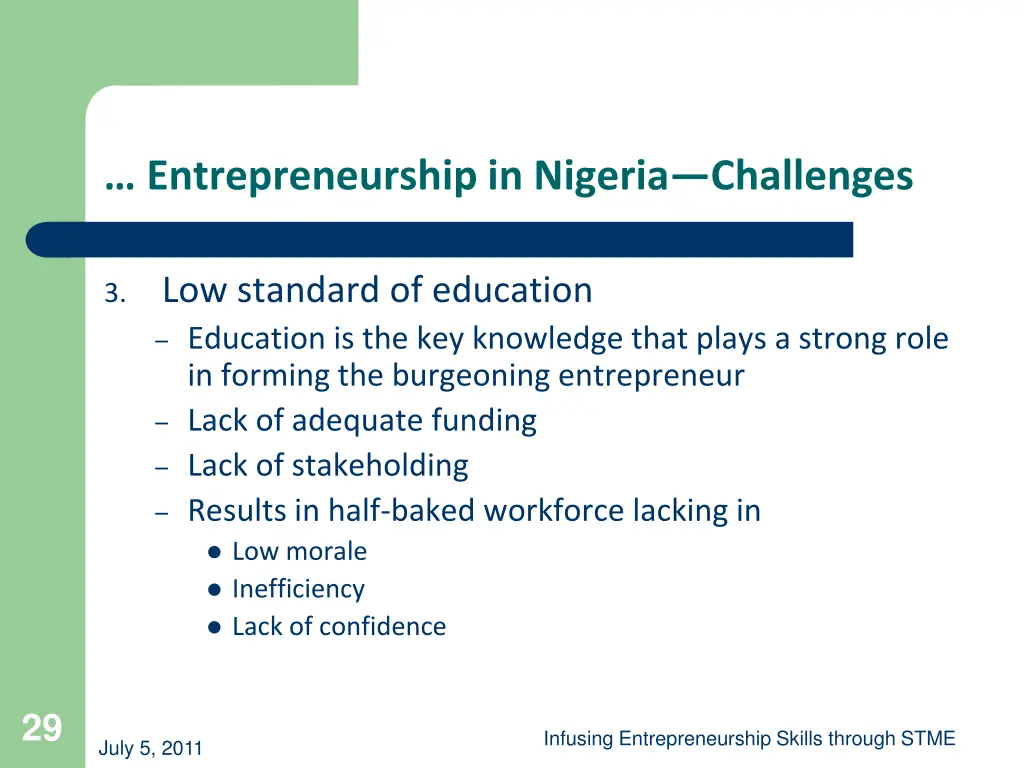 entrepreneurship in nigeria challenges 3