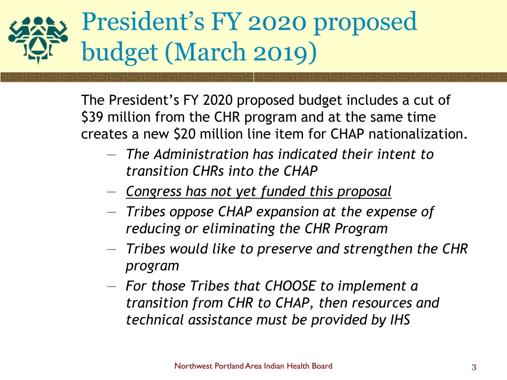 president s fy 2020 proposed budget march 2019