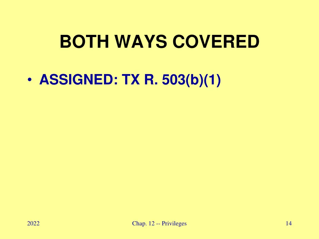 both ways covered