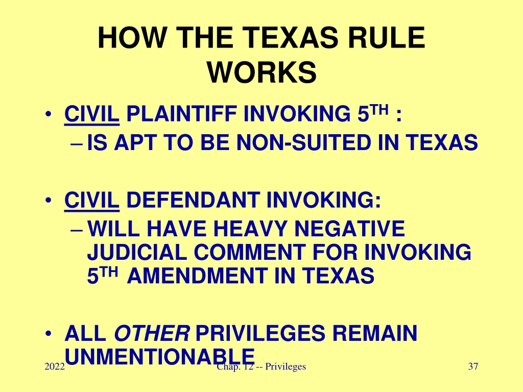 how the texas rule works