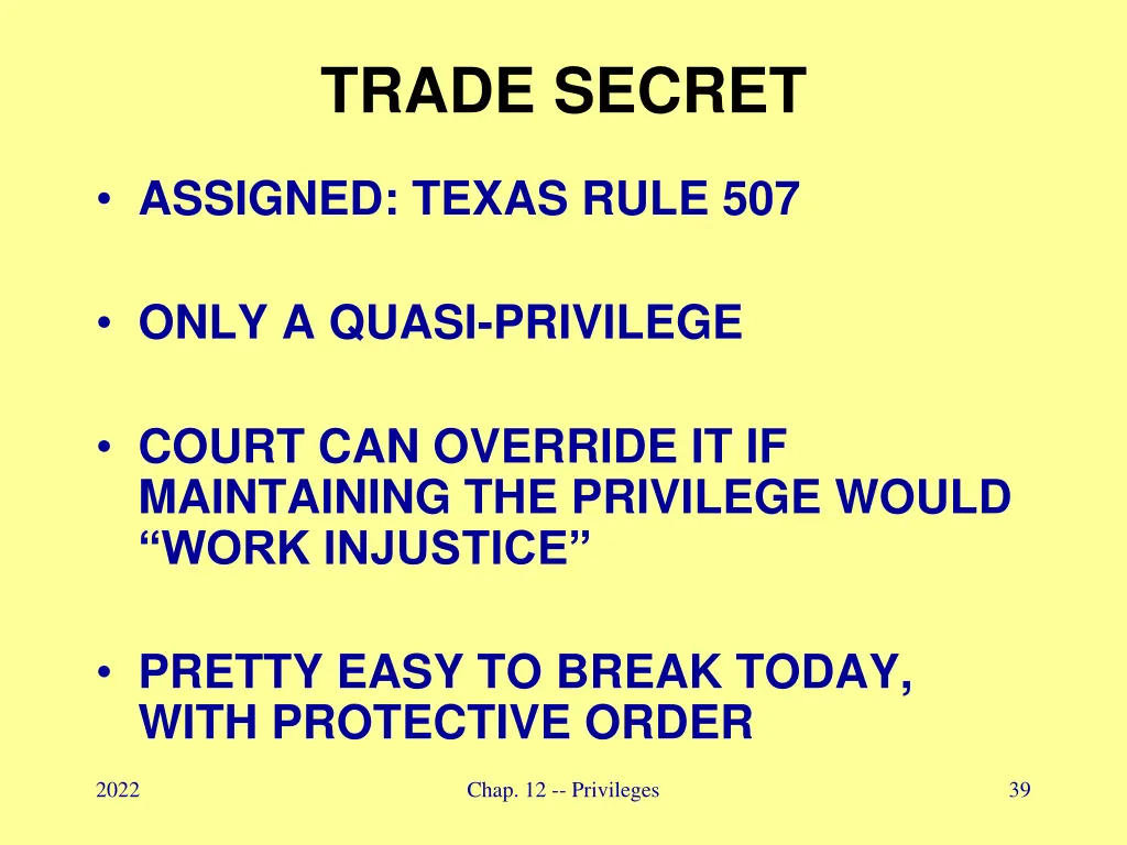 trade secret