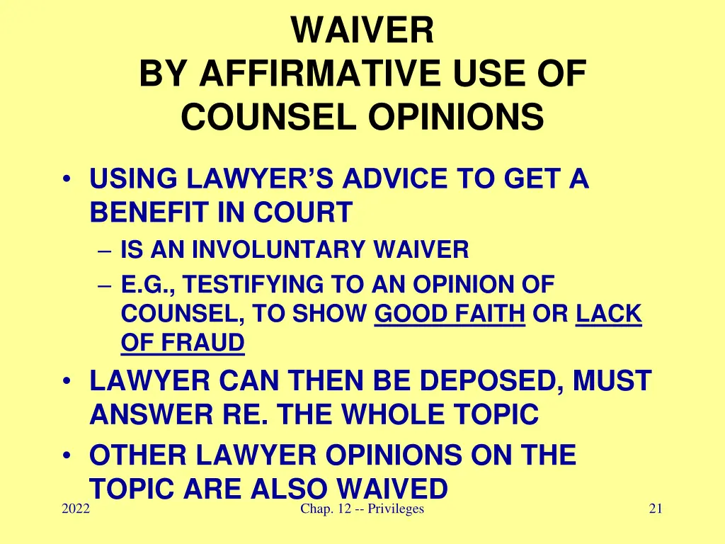 waiver