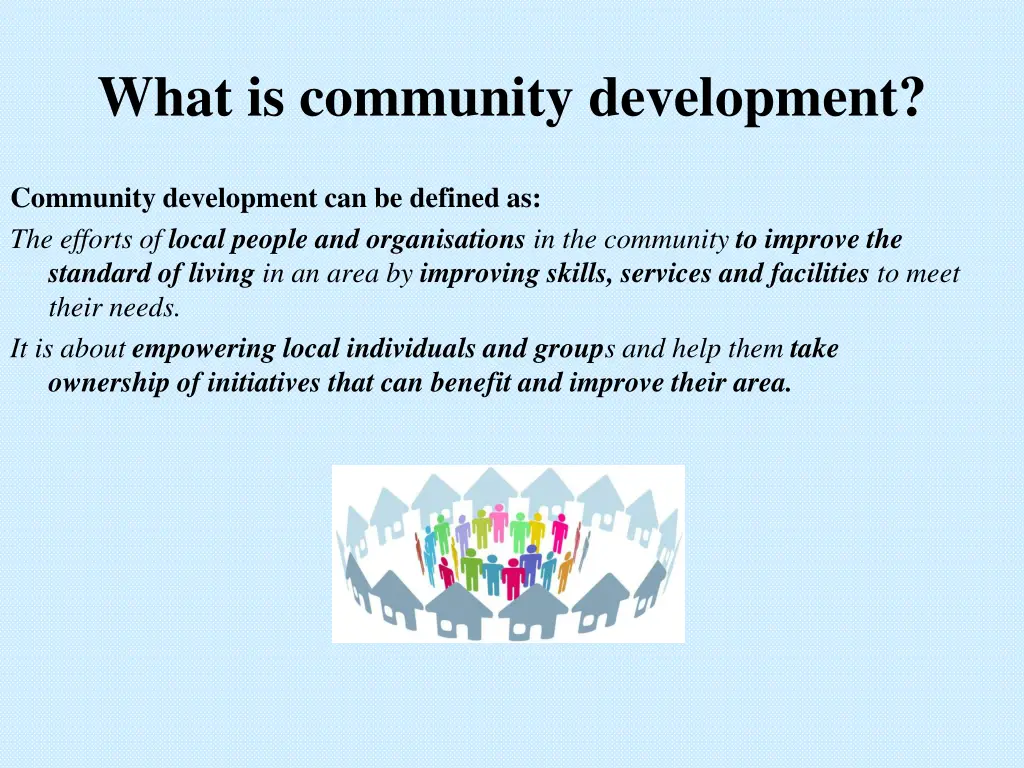 what is community development