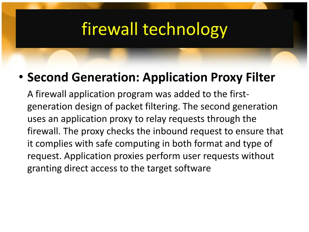 firewall technology 1