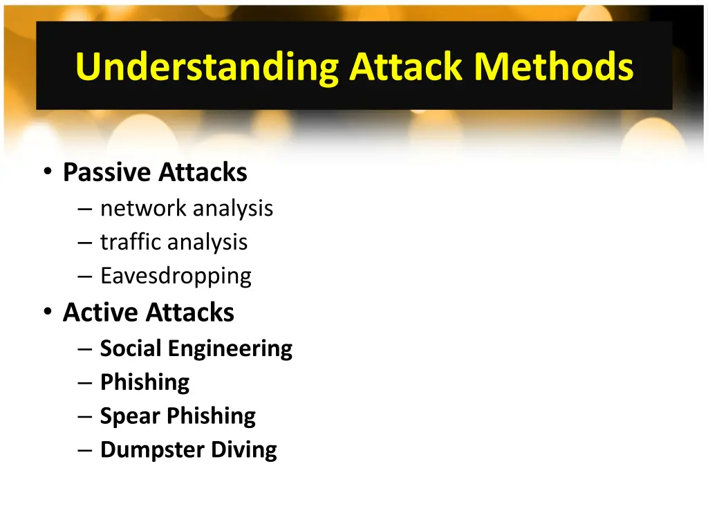 understanding attack methods