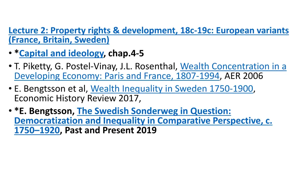 lecture 2 property rights development