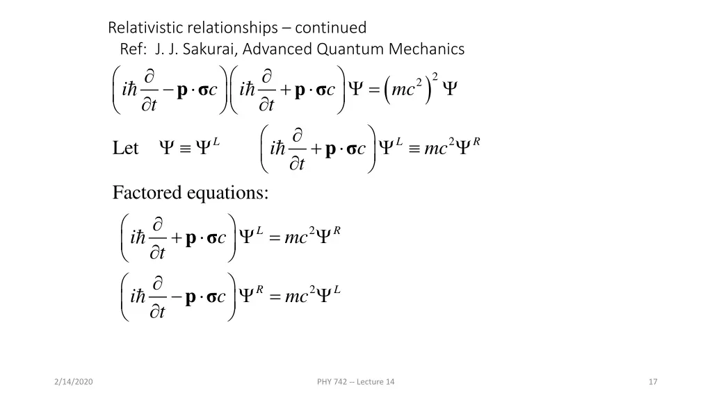 relativistic relationships continued