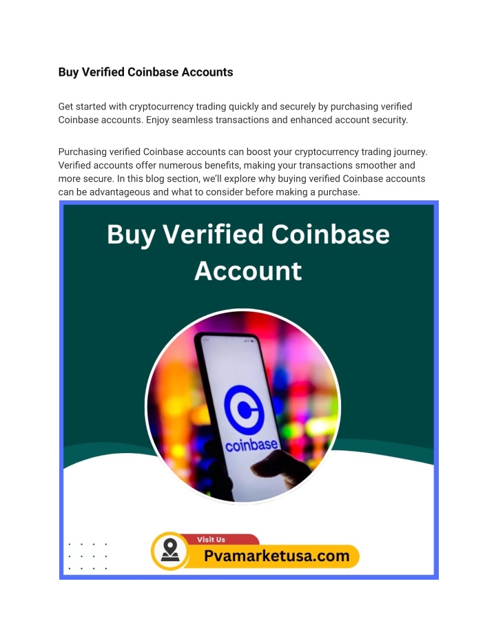 buy verified coinbase accounts