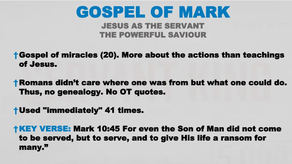 gospel of mark gospel of mark jesus 1