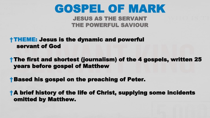 gospel of mark gospel of mark jesus