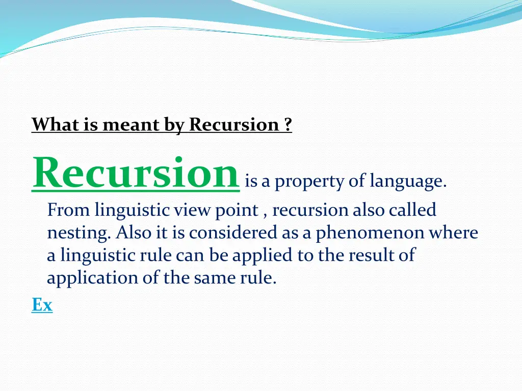 what is meant by recursion recursion